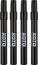 KOTO Whiteboard Marker Black 4pcs - Darts