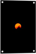 WallClassics - Affiche de jardin – Soleil rouge Oranje - 40x60 cm Photo sur affiche de jardin (décoration murale pour l'extérieur et l'intérieur)