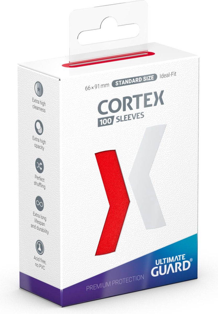 Ultimate Guard Cortex Sleeves Standard Size (100) - Red