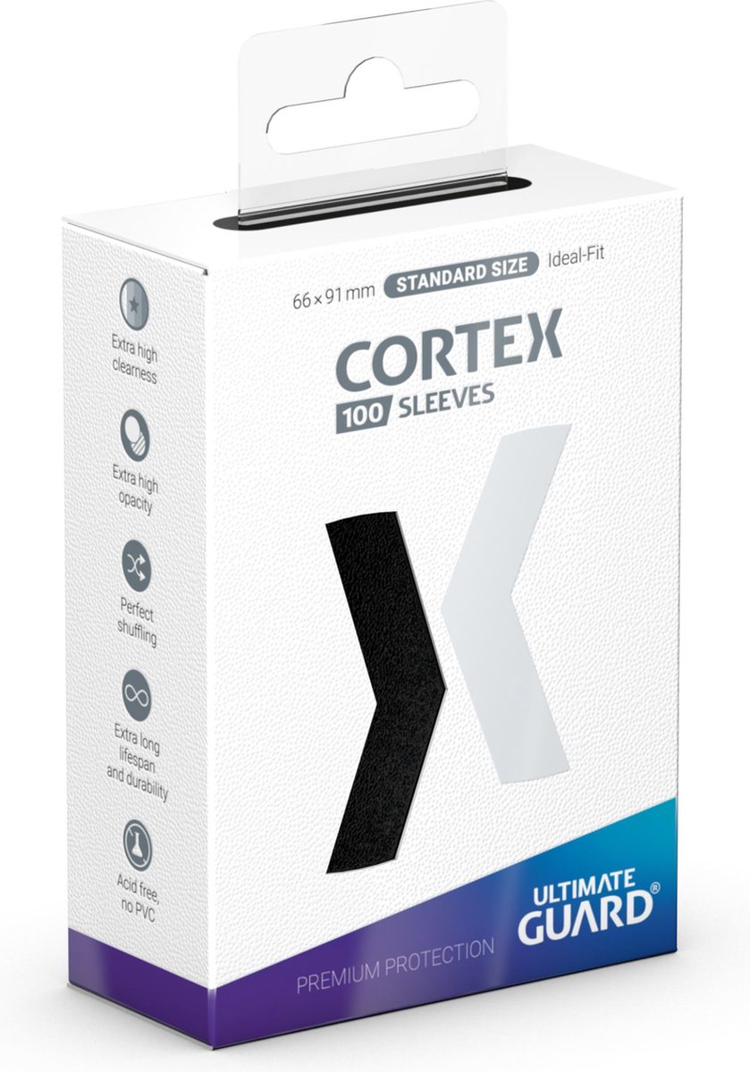 Ultimate Guard cortex sleeves standard size (100) - black