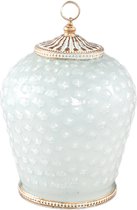 PTMD Decoritz White glass LED lantern bulb with pattern