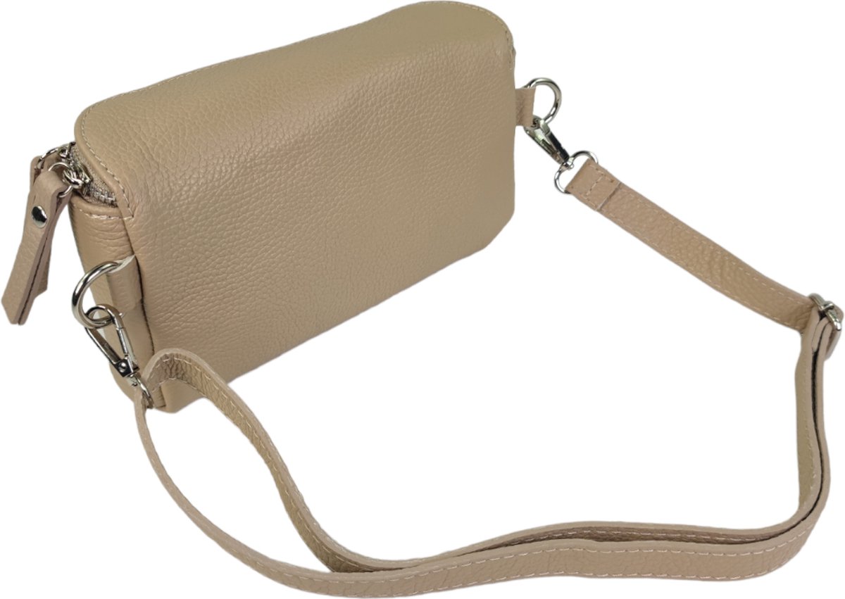 Beige Suede - Schoudertas | Olivia & Kate - Olivia & Kate