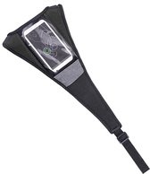 Zweetdoek voor Fietstrainer met Smartphone houder - zweetband - Tacx / Wahoo / Elite / CycleOps / Zwift - Zwart