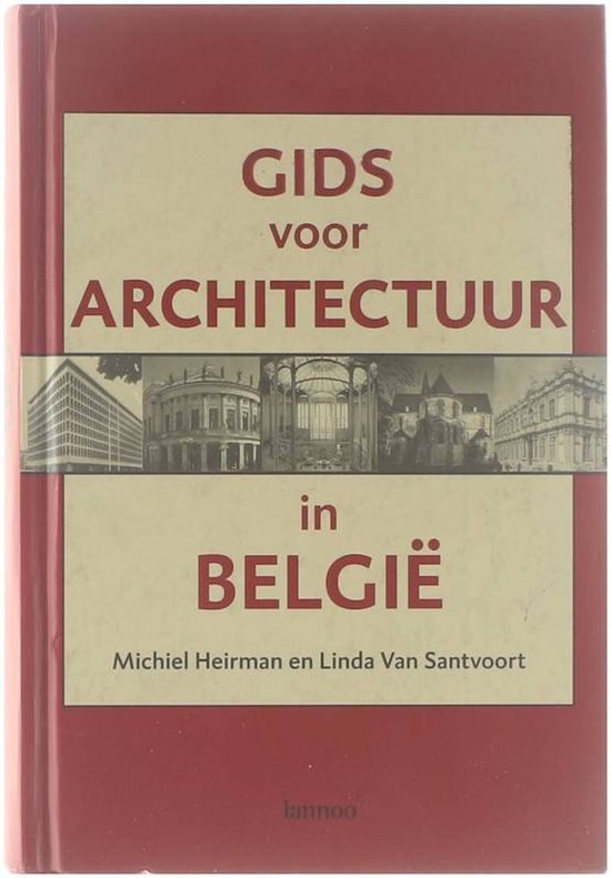 Cover van het boek 'Gids voor architectuur in Belgie' van L. Santvoort en Mark Heirman