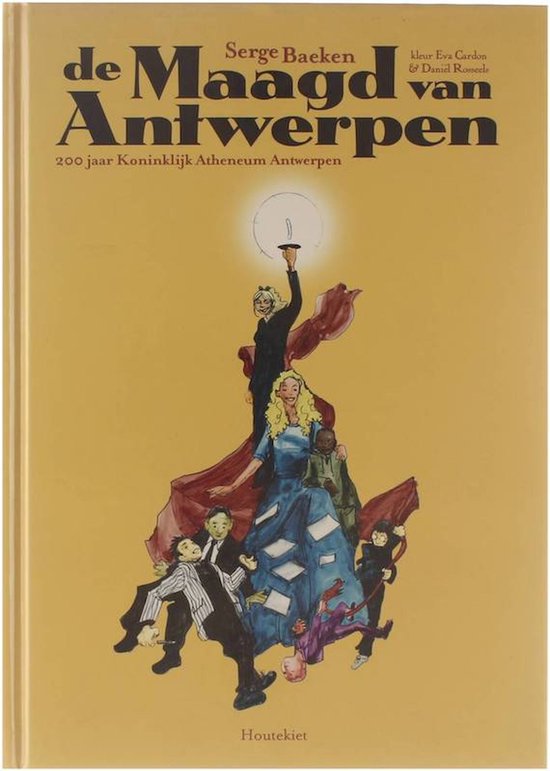 Cover van het boek 'De maagd van Antwerpen' van S. Baeken