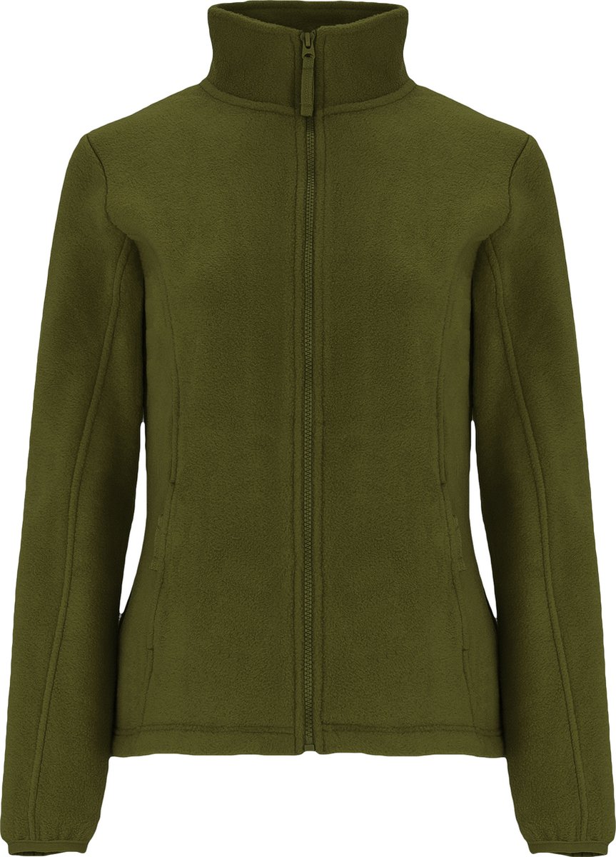 Roly Artic Dames Fleece Sweater met Rits Pine 159 Groen