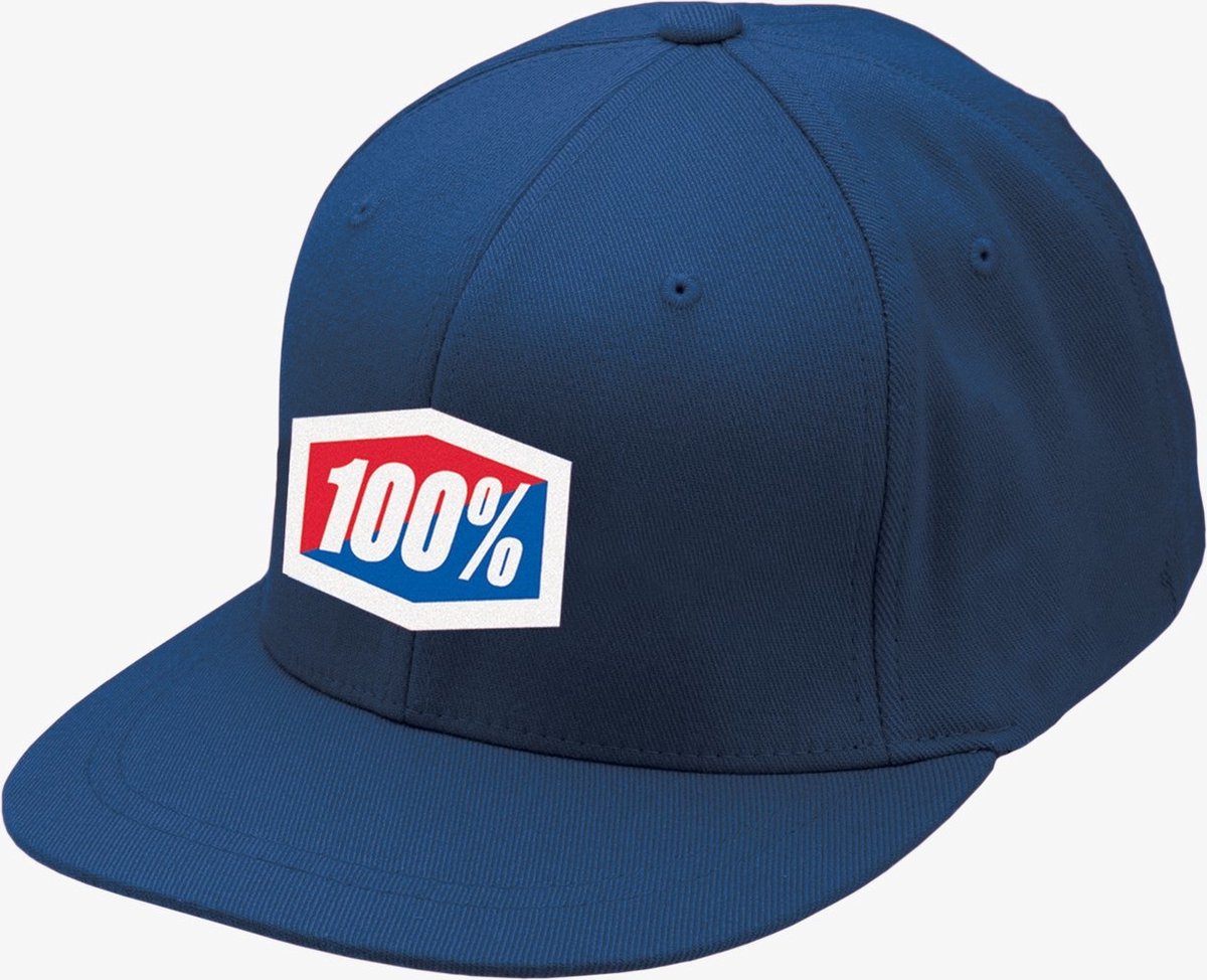 100% Essential J-Fit Flexfit Hat - Red - L-XL