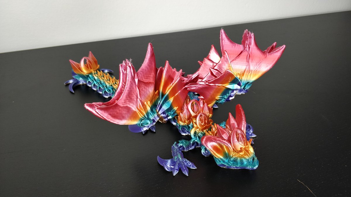 Nightwing dragon gearticuleerde draak fidget