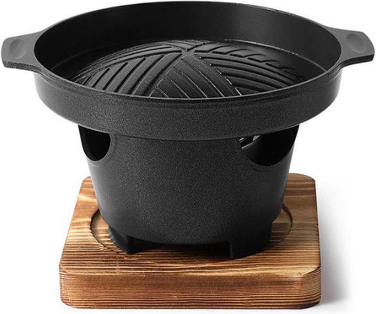 Japanse Style BBQ Wok Pan - Barbecue Wok Pan Voor Tuin Of Camping