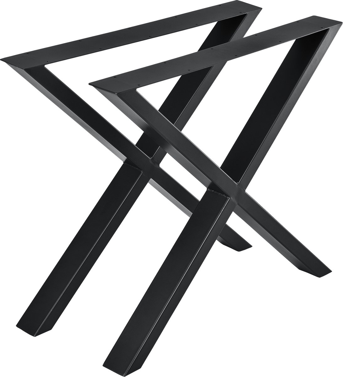 en.casa Stalen X tafelpoten set van 2 meubelpoot 79x72 cm zwart