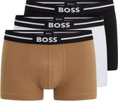 HUGO BOSS Bold trunks (3-pack) - heren boxers kort - multicolor (set met verschillende kleuren) - Maat: M
