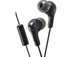 JVC HA FX7-M "Gumy Plus" oordopjes met afstandsbediening en microfoon - Zwart