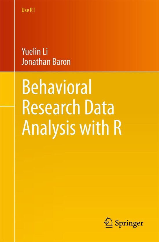 Behavioral Research Data Analysis With R - cover