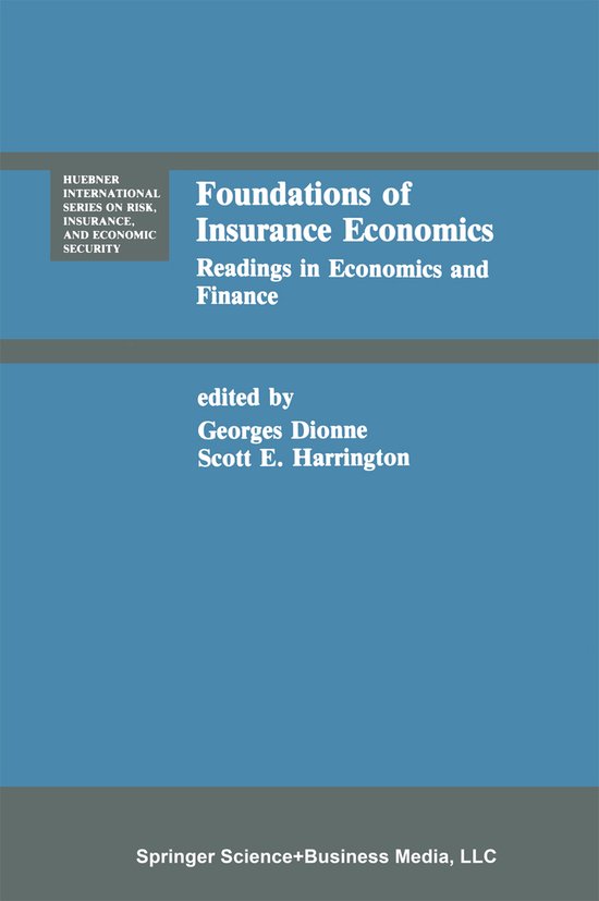 Huebner International Series on Risk, Insurance and Economic ... - cover