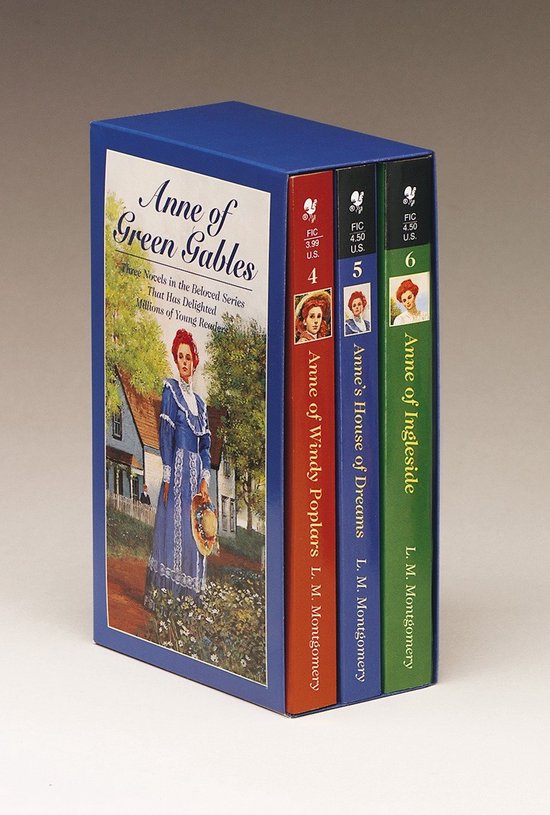 Omslag van Anne of Green Gables, 3Book Box Set, Volume II Anne of Ingleside Anne's House of Dreams Anne of Windy Poplars
