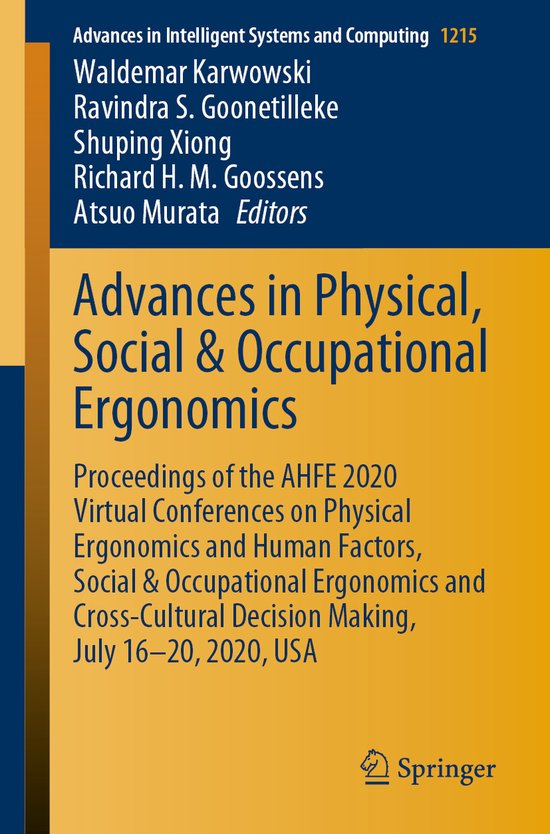 Advances in Physical Social Occupational Ergonomics - cover