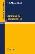 Seminaire de Probabilites IX