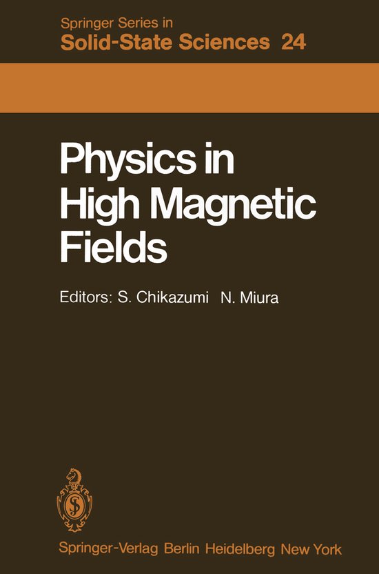 Physics in High Magnetic Fields - cover