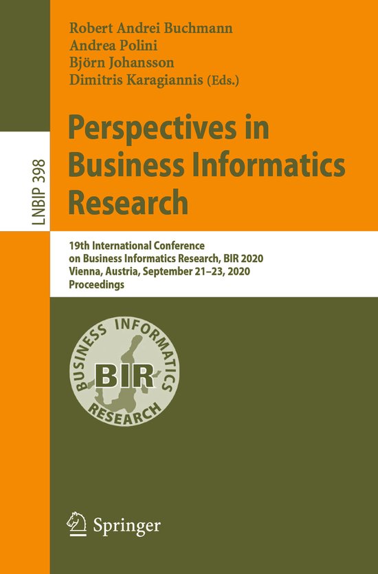 Perspectives in Business Informatics Research - cover