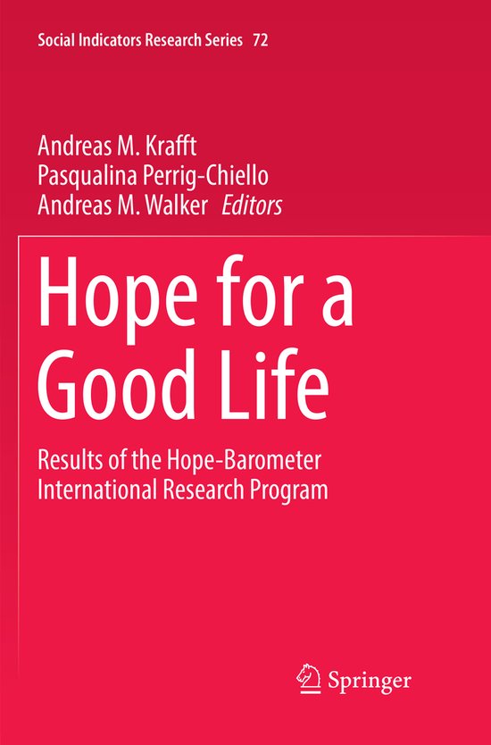 Social Indicators Research Series72- Hope for a Good Life - cover