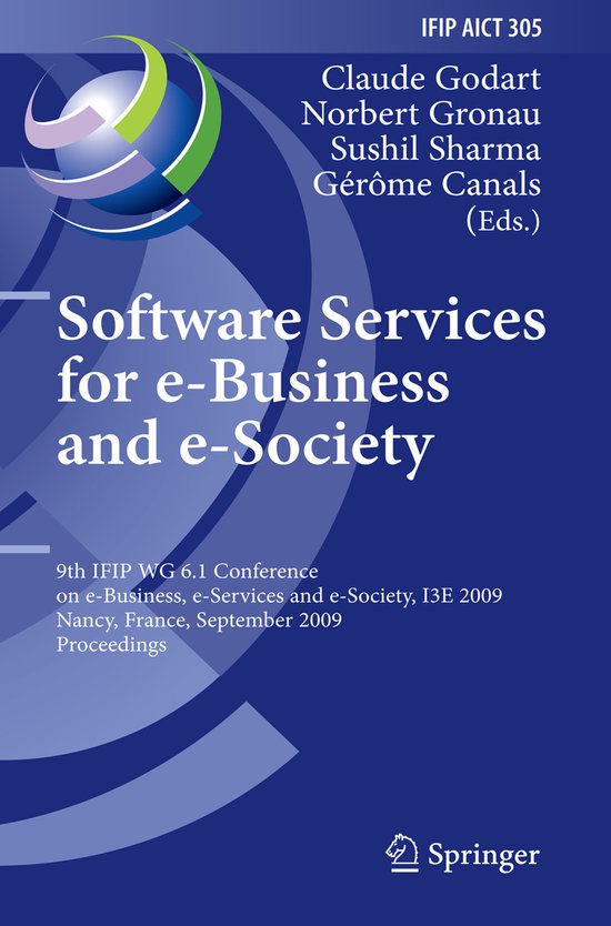 Software Services for E-Business and E-Society - cover