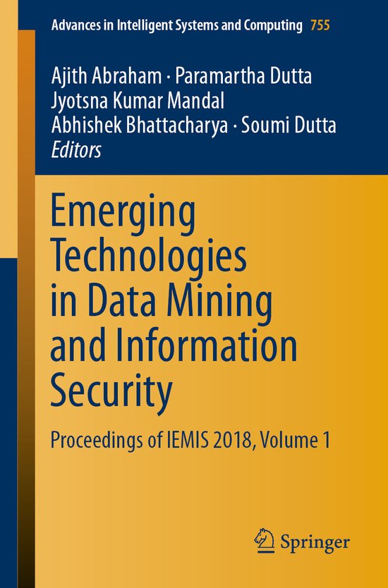 Emerging Technologies in Data Mining and Information Securit ... - cover