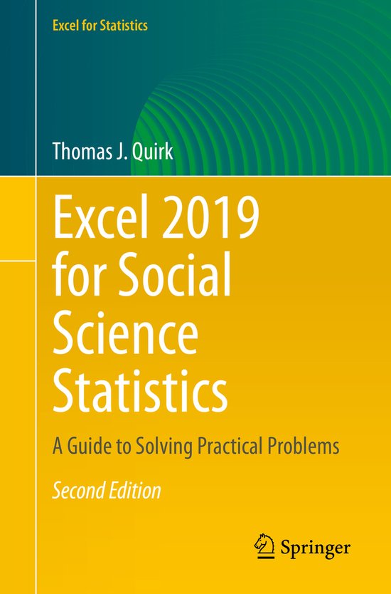 Excel 2019 for Social Science Statistics - cover