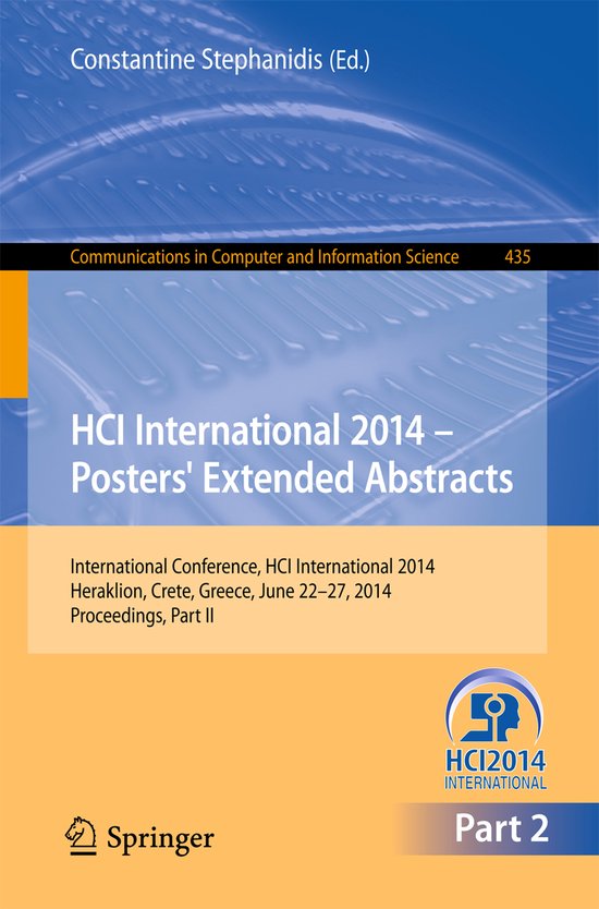 HCI International 2014 - Posters' Extended Abstracts - cover