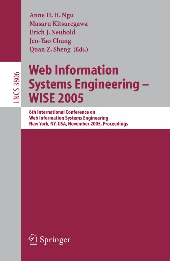 Web Information Systems Engineering - Wise 2005 - cover