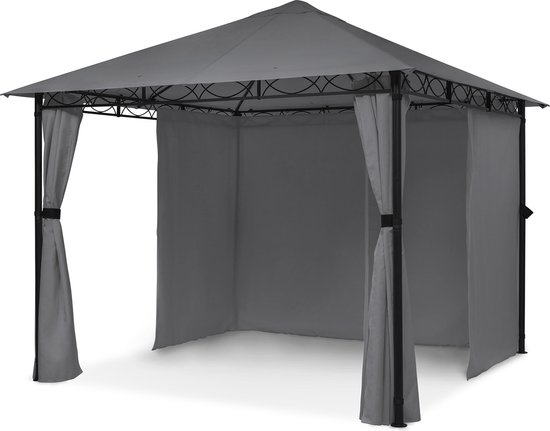 Blumfeldt Mondo pergola – Prieel van polyester en staal – 3x3m – Paviljoen  inclusief 4... | bol.com