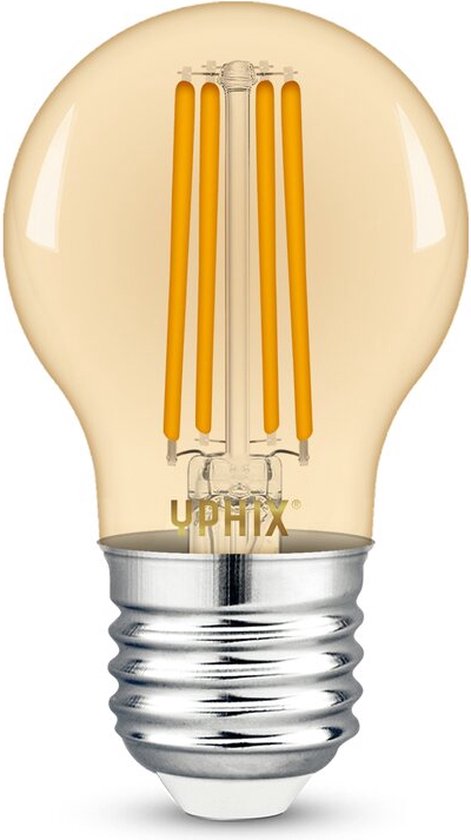 Yphix E27 LED filament kogellamp Polaris G45 amber 4W 1800K - G45