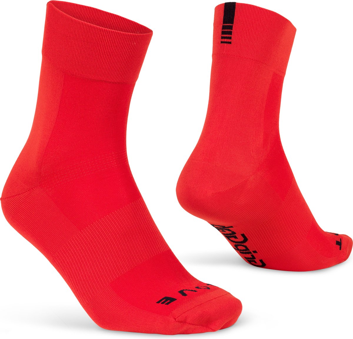 GripGrab - Lightweight SL Performance Zomer Fietssokken 1 Paar Coolmax Wielersport Sokken Regular Cut - Rood - Unisex