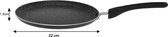 Kinghoff 1127 - Kleine pannenkoekenpan - Ø22 cm - Ook voor inductie