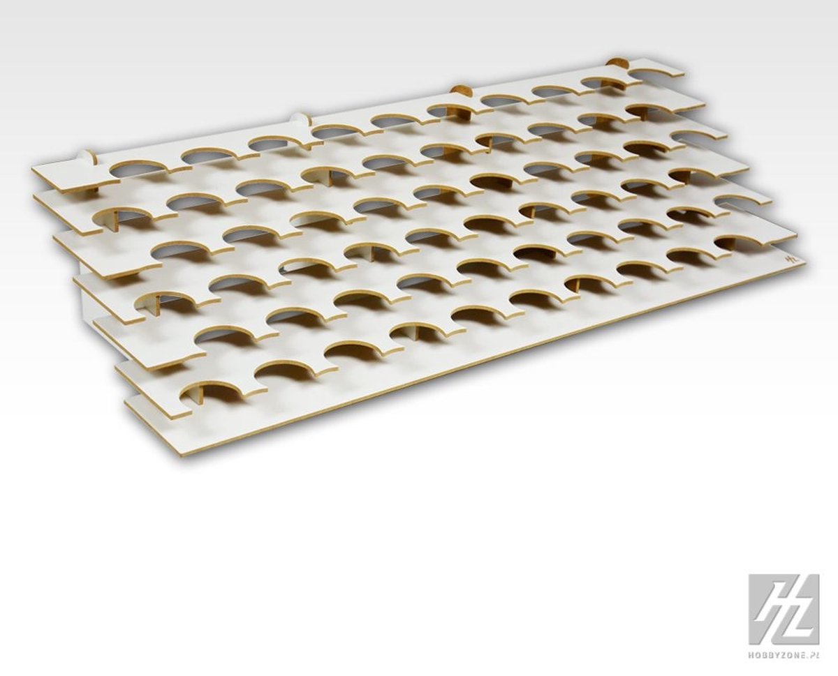 Hobbyzone HZ-s2xb - Large Paint Stand - 41mm verfrek - Verfrek/houder voor 60 potjes (41mm)