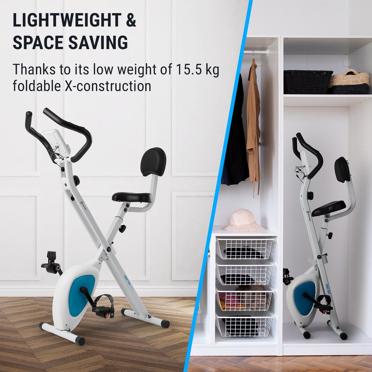 Capital Azura Air Hometrainer - Magneetweerstand - Vouwbaar - afbeelding 2