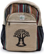Grand sac à dos en chanvre - Bohdi Tree Design