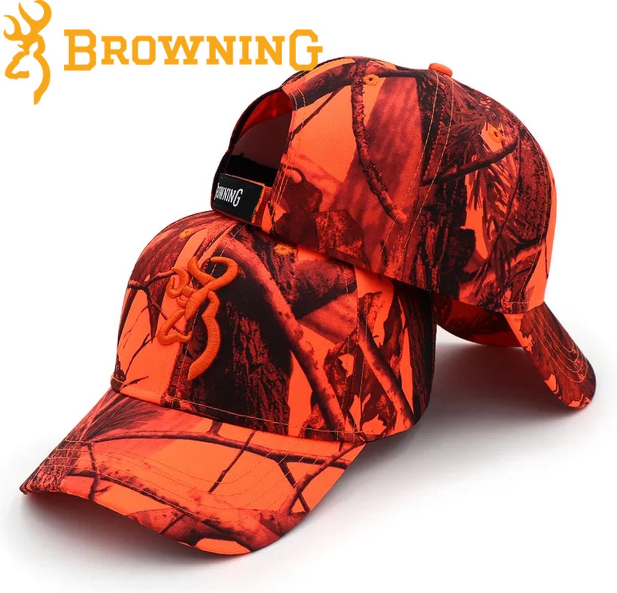 BROWNING® Big Buckmark - Cap - Orange Forest - One Size -