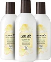 Florena Fermented Skincare Reinigingsmelk Met Jasmijn & Engelwortel - Voordeelbundel - 3 x 200 ml