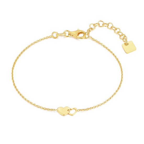 Armband | Flamingo | Goud | Stainless Steel | 16 3cm
