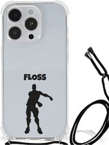 Telefoon Hoesje iPhone 14 Pro Max Leuk Hoesje met transparante rand Floss Fortnite
