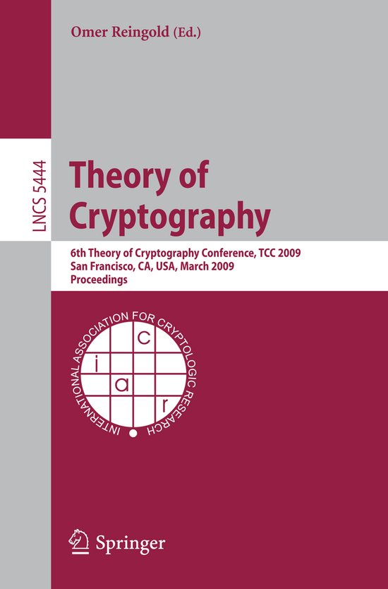 Theory of Cryptography - cover