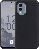 Mobigear Hoesje geschikt voor Nokia X30 Telefoonhoesje Flexibel TPU | Mobigear Colors Backcover | X30 Case | Back Cover - Zwart