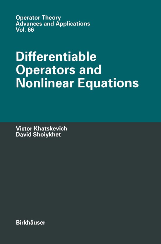 Differentiable Operators and Nonlinear Equations - cover