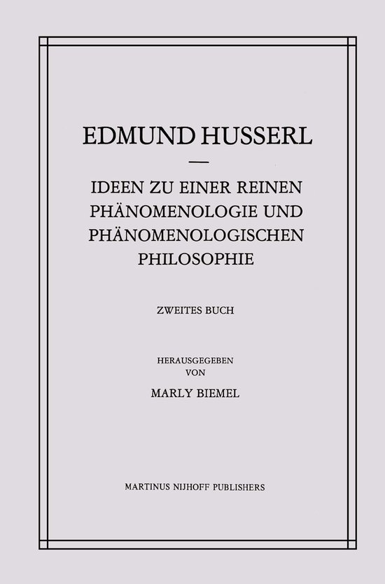 Foto: Husserliana edmund husserl gesammelte werke ideen zu einer reinen ph nomenologie und ph nomenologischen philosophie