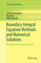 Developments in Mathematics- Boundary Integral Equation Methods and Numerical Solutions