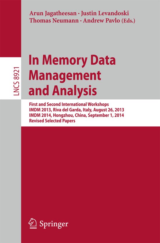 In Memory Data Management and Analysis - cover