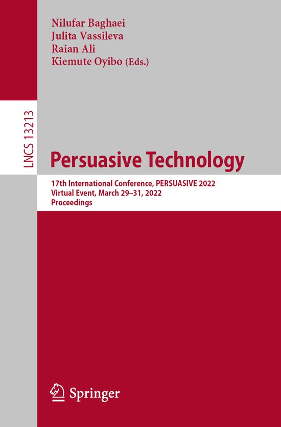Lecture Notes in Computer Science13213- Persuasive Technolog ... - cover