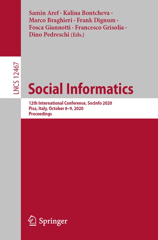 Social Informatics | 9783030609740 | Boeken | bol