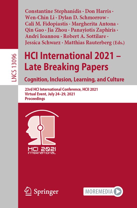 HCI International 2021 Late Breaking Papers Cognition, Inclusion