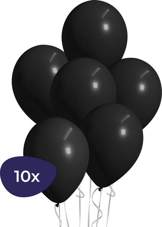 Zwarte Ballonnen - Helium Ballonnen - Halloween Decoratie - Verjaardag Versiering - 10 stuks